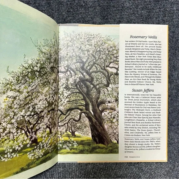 Forest of Dreams FIRST edition with DJ 1988 by Rosemary Wells and Susan Jeffers - Picture 13 of 14